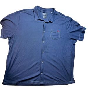 Tommy Bahama Island Zone Blue Polo Shirt Supima Cotton Blend Relaxed Fit 3XLB